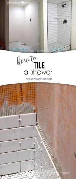 How To Tile A Shower, Bathroom Renovation Diy, How To Tile, Shower Remodel Diy, Subway Tile Showers, Diy Bathroom Makeover, Diy Shower, Diy Bathroom Remodel, Diy Tile