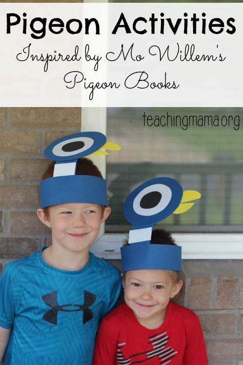 Pigeon Activities Inspired by Mo Willem’s Books - A day FULL of pigeon activities for kids! Pigeon Activities, Mo Willems Activity, Mo Willems Author Study, Mo Willems Pigeon, Piggie And Elephant, Pigeon Books, Book Character Day, Teaching Mama, Childrens Books Activities