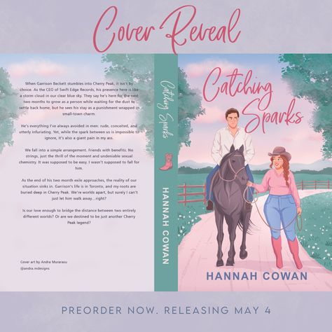 Catching Sparks Illustrated Cover Reveal! 🤠 @andra.mdesigns has done her THING with this one. I simply could not love this cover more than I do. Every single detail is so important to the story, from the horse, (bonus points if you recognize which Garrison is riding), the pink cowboy boot on the spine, and Garrison's grumpy expression. The first time I saw this cover, I started to cry, and that says it all LOL. Thank you Andra for this piece of ART. I feel like I say this SO often, but Cat... Romance Books With Cartoon Covers, Pink Cowboy Boot, Asthetic Stationery, Western Romance Books, Tiny Library, Cowboy Books, Cowboy Romance Books, Pink Cowboy Boots, Western Books