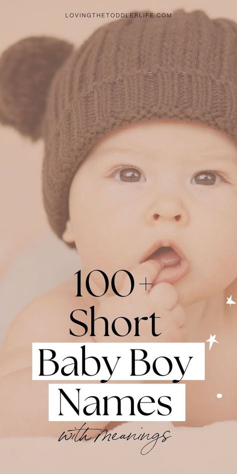 Wanna know the best short baby boy names we are seriously crushing on for 2024? This sweet and simple girl names list are the baby boy names that you don't hear every day - whether you love cute baby names, unique baby names, or majorly uncommon baby names, this full list of simple baby with meanings will give you tons of name inspiration for that sweet little one of yours! Cute Baby Names Unique, Simple Girl Names, Simple Boy Names, Short Baby Boy Names, One Syllable Boy Names, Girl Names List, Cute Middle Names, Short Boy Names, Western Baby Names