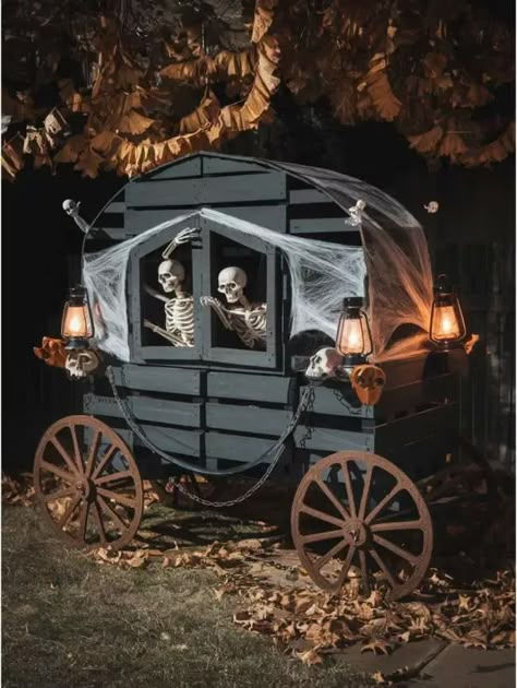 50+ Dollar Tree DIY Halloween outdoor decorations ideas 2024 Halloween Scary Decorations Outdoor, Halloween On The Farm, Pool Halloween Decor, Sellable Halloween Crafts, Halloween Vendor Booth Ideas, Decorating With Skeletons, Whimsical Halloween Decor, Halloween Outdoor Decorations Ideas, Diy Halloween Outdoor Decorations