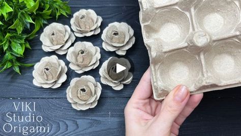 EASY Idea from Egg Carton Box EGG Tray Craft DIY Tutorial | EASY Idea from Egg Carton Box EGG Tray Craft DIY Tutorial | By Origami Studio | Facebook Egg Tray Craft Diy, Egg Tray Craft, Paper Mobile, Egg Tray, Jewelry Box Diy, Diy Mobile, Plastic Eggs, Egg Carton, Candles Crafts