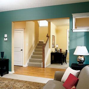 Paint Colors for Living Room | How To Choose the Right Colors for Your Rooms | Painting | Painting ... Gray Painted Walls, Family Room Colors, Room Paint Colors, Paint Colors For Living Room, Living Room Remodel, Living Room Colors, Living Room Paint, Room Paint, How To Paint