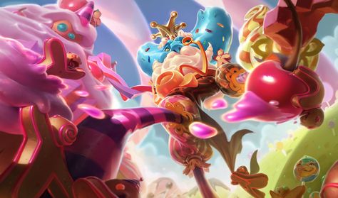 Candy King, League Legends, Christian Fall, League Of Legends Game, Splash Art, Riot Games, Lol League Of Legends, Sugar Rush, Wallpaper Pc