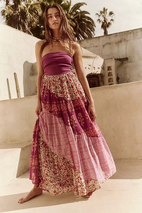 New Spring & Summer Dresses for Women | Free People Bridesmaid Dress Color Schemes, Tube Maxi Dress, Tube Maxi Dresses, Purple Maxi Dress, Fall Winter Dresses, Bridesmaid Dress Colors, Animal Print Fashion, Printed Dresses, Embroidered Maxi Dress