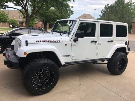 White Rubicon Jeep, Jeep Wrangler Rubicon Unlimited, Jeep Wrangler Wheels, White Jeep Wrangler, 4 Door Jeep Wrangler, White Jeep, Red Jeep, Jeep Wrangler For Sale, 2016 Jeep Wrangler