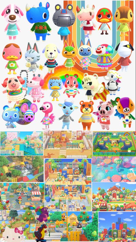 #kidcore #acnh #animalcrossingnewhorizons #ac #kidcoreaesthetic #animal #crossing #vibes #acnhaesthetic #acnhvillager #cool #cute #color #colorful #pretty #island Pretty Island, Kid Core Aesthetic, Kidcore Aesthetic, City Island, Animal Crossing Guide, Island Theme, Animal Crossing Characters, Colorful Animals, Kid Core