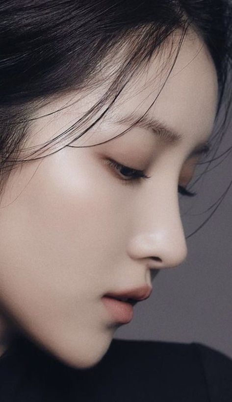 S Line Nose Ulzzang, Korean Nose Job, Ulzzang Face, Korean Nose, Side Profile Woman, Rhinoplasty Nose Jobs, Straight Nose, Pretty Nose, Perfect Nose