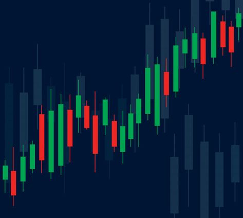 Trade Graphic Design, Stock Market Design, Candlestick Wallpaper, Stock Exchange Design, Youtube Template, Candle Stick Patterns, Financial Charts, Stock Ticker, Business Vector Illustration