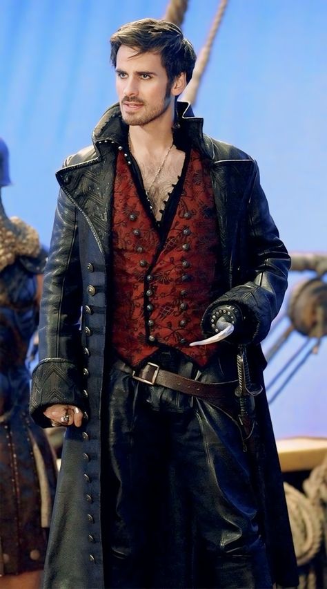 Hook Ouat, Captain Hook Costume, Mens Leather Jacket Vintage, Cyberpunk Jacket, Pirate Cosplay, Pirate Outfit, Classic Leather Jacket, Killian Jones, Colin O'donoghue