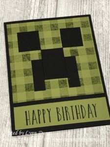 Minecraft Creeper Birthday Card Minecraft Birthday Card Ideas, Minecraft Cards, Minecraft Birthday Card, All Occasion Cards, Birthday Card Craft, Greeting Card Craft, Birthday Cards For Boys, Boy Cards, Minecraft Birthday