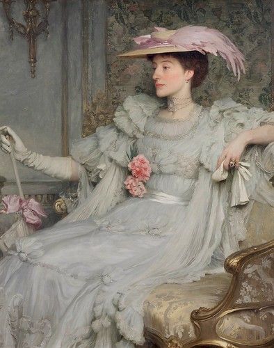 dicksee, frank - Portrait of Lady Hillingdon | Sir Frank Dic… | Flickr Jean Antoine Watteau, Frank Dicksee, National Portrait Gallery, Edwardian Era, Portrait Gallery, Historical Dresses, Museum Of Fine Arts, Belle Epoque, Historical Fashion