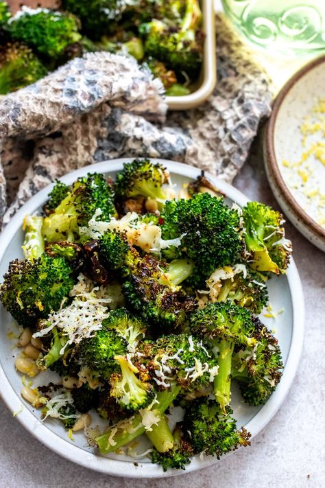 Charred Broccoli - Sailor Bailey Chicken Tomato Casserole, Sailor Bailey, Parmesan Crusted Potatoes, Charred Broccoli, Dried Dates, Broccoli Recipe, Lentil Salad, Fresh Broccoli, Broccoli Recipes