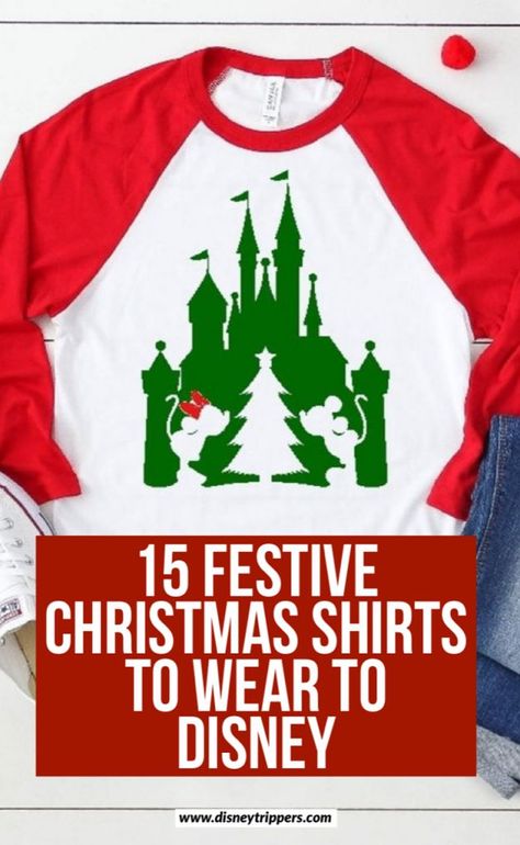 15 Festive And Hilarious Disney Christmas Shirts | cute shirts for Disney | what to wear to Disney world during Christmas | cute family christmas shirts | what to pack for Disney at Christmas | Disney packing list for Christmas vacation | disney christmas outfits #disney Disney At Christmas, Shirts For Disney, What To Pack For Disney, Disney Christmas Vacation, List For Christmas, Disney Packing List, Wear To Disney World, Disney Christmas Outfits, Disney Packing