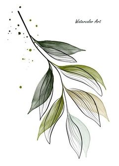 Random Painting Ideas On Canvas, Random Painting Ideas, Leaf Watercolor Painting, Random Painting, Hand Watercolor, Watercolour Leaves, Learn Acrylic Painting, Leaf Watercolor, Oil Painting Lessons