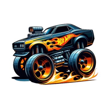 Hot Wheels Cars Image, Hot Wheels Clipart, Hotwheels Monster Truck, Cartoon Monster Truck, Giant Truck, Bigfoot Monster Truck, Big Monster Trucks, Pie Grande, Monster Truck Toys