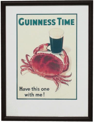 guinness crab poster Vintage Advertising Art, Most Famous Artists, Quote Artwork, Beer Poster, Vintage Advertising Posters, Poster Shop, Vintage Advertisement, Advertising Poster, Poster Vintage