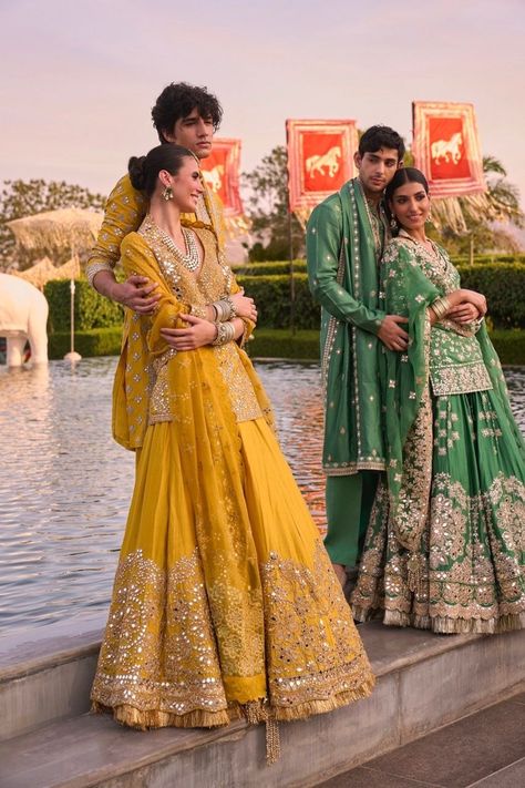 Latest Abhinav Mishra Collection 2024 With Pictures | WedMeGood Manish Malhotra Menswear Kurta, Wedding Saree Outfit, Abu Jani And Sandeep Khosla Suits, Abhinav Mishra Lehenga Mirror Work, Abhinav Mishra Lehenga, Mishra Lehenga, Elegant Royal Dresses, Valima Dress, Abu Jani And Sandeep Khosla