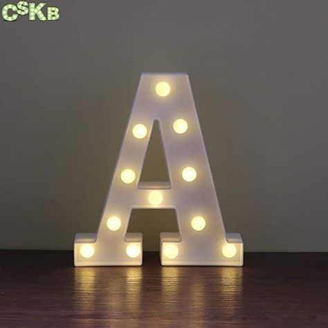 Light Up Marquee Letters, Letter Lights, Alphabet Lighting, Lighted Marquee Letters, Christmas Night Light, Sign For Wedding, Marquee Lights, Light Up Signs, Light Letters