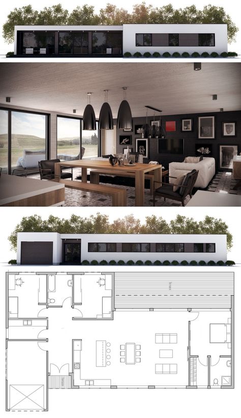 Casa Building A Container Home, Container House Plans, Cottage Plan, Contemporary House Plans, Modern House Plan, Modern Architecture House, House Blueprints, Minimalist Architecture, New House Plans