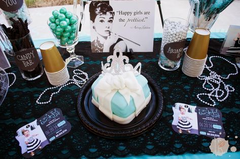 Audrey Hepburn Birthday, Audrey Hepburn Party, My Brain, Audrey Hepburn, Themed Party, 50th Birthday, Candy Bar, Birthday Party Themes, Party Themes