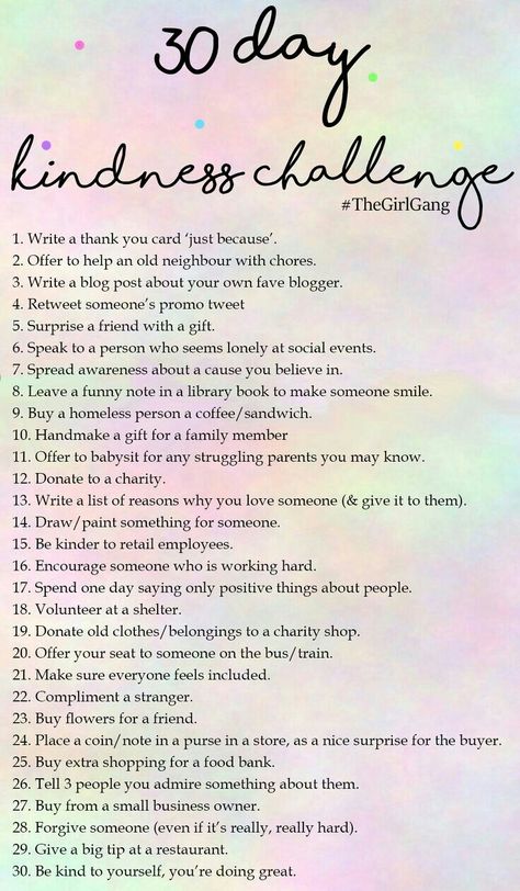 Kindness is  healthy.  One show of kindness a day makes us feel great inside and great outside. Kindness Ninja, Kindness Challenge, Vie Motivation, 30 Day Challenge, Random Acts Of Kindness, Journal Prompts, The Words, Better Life, Namaste