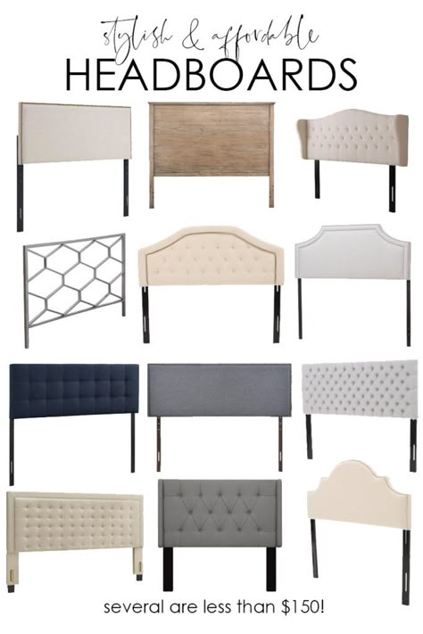 A collection of stylish and affordable headboards poster. Affordable Headboards, Diy Farmhouse Bedroom, Farmhouse Style Bedrooms, Headboard Styles, Headboard Designs, Trendy Home Decor, Farmhouse Bedroom Decor, Bedroom Headboard, Design Del Prodotto