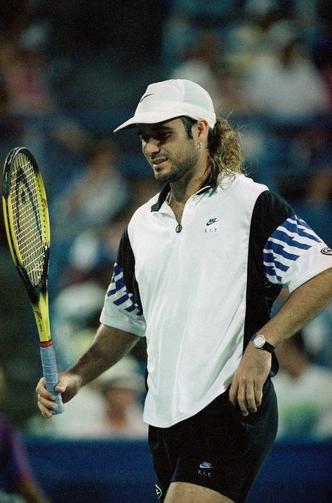 Tony Robbins: Andre Agassi Rebound, Success - INSIDER Head Tennis, Quotes Dream, Tennis Wear, Look Grunge, Andre Agassi, Tennis Legends, Retro Sportswear, Tennis Fan, Vintage Tennis