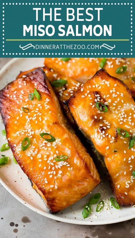 Cheesecake Factory Miso Salmon, Food Pescatarian, Miso Salmon Recipe, Walleye Recipes, Miso Glazed Salmon, Fish Entrees, Asian Salmon, Miso Salmon, Honey Glazed Salmon