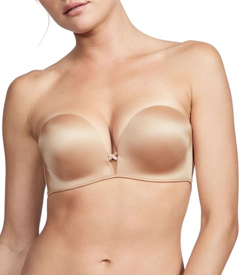 PRICES MAY VARY. Victoria's Secret Bombshell Push Up Strapless Bra is built for maximum lift and volume. This comfortable bra is a great everyday choice with its soft padding and adjustable straps. This push up bra features a plunging neckline for invisibility under your lowest-cut tops and dresses. Its soft, ultra-lifting padding molds to your curves for maximum lift while underwire cups offer just the right amount of support. Get a perfect fit with fully adjustable and removable straps. Wear t Tan Bra, Strapless Push Up Bra, Clear Strap Bra, Push Up Strapless, Best Strapless Bra, Strapless Shapewear, Push Up Strapless Bra, Victoria's Secret Bombshell, Strapless Bralette