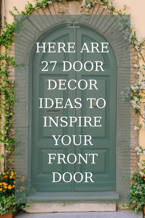 Here are the best door decor ideas to use for your front door. Front Door Catch All Entryway, Unique Front Door Decor Ideas, Front Doors No Windows, Front Door Cottage Style, Entry Door Decor Outside, Ideas For Front Door Decor Entrance, Modern Front Door Decor Ideas, Unique Front Door Decor, 2024 Front Door Trends