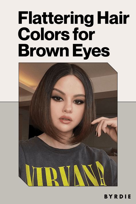 Dark Brown Hair For Brown Eyes, Best Hair Color For White Skin, Best Brown Hair Color For Brown Eyes, Hair Dye Ideas For Brown Eyes, Hair Colors For Light Brown Eyes, Brown Hair Colors For Brown Eyes, Best Hair Color For Black Eyes, Brown Eyes Best Hair Color, Color Hair For Brown Eyes