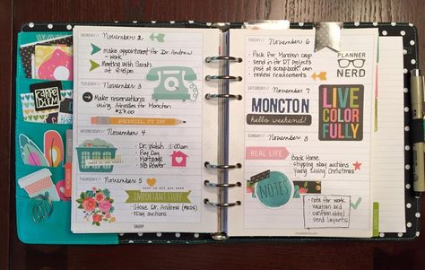 November Weekly - Simple Stories Carpe Diem Planner - Scrapbook.com November Planner, Carpe Diem Planner, Horizontal Planner, Agenda Book, Mambi Happy Planner, Mini Binder, Pretty Planners, Planner Obsessed, Filofax Planners