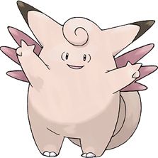 Clefable artwork by Ken Sugimori All 151 Pokemon, Pokemon Fire Red, Fairy Type Pokemon, Pokemon Original, 150 Pokemon, Baby Pokemon, Pokemon Tv, 151 Pokemon, Pokemon Firered