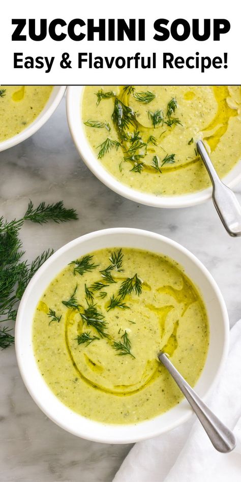 Zucchini Recipe Summer Soup Recipes Healthy, Zucchini Soup Vegan, Courgette Soup Recipe, Dinner List, Summer Soup Recipes, Zucchini Soup Recipes, Best Zucchini, Lemon Soup, Light Soups