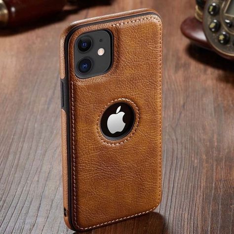 iPhone 11 Leather Case, iPhone 11 Leather Logo Cut Cover, iPhone 11 back cover Design Mobile Case Cover, Iphone Leather, Iphone 11pro, Iphone Mobile, Bracelet Apple Watch, Luxury Business, Apple Iphone 11, Iphone Leather Case, Business Case