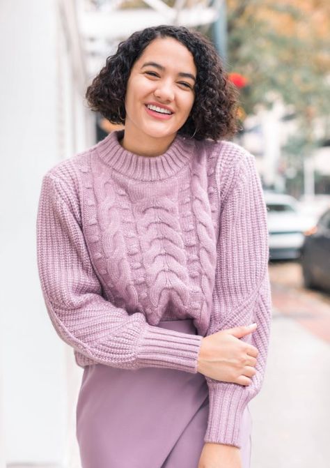 Sequins and Sales - An Atlanta Fashion + Lifestyle Blog Sweater Tucked Into Skirt, Sweater Into Skirt, Bulky Sweaters, Chic Outfit Ideas, Atlanta Fashion, Sweater Dress Oversized, Monochromatic Outfit, Stylish Fall Outfits, Spring Capsule Wardrobe