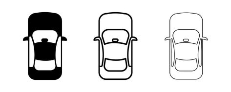 Car Drawing Simple, Vehicle Drawing, Car Drawing Easy, Simple Vector Illustration, Car Icon, Architecture Design Process, Car Silhouette, Car Drawing, Car Icons