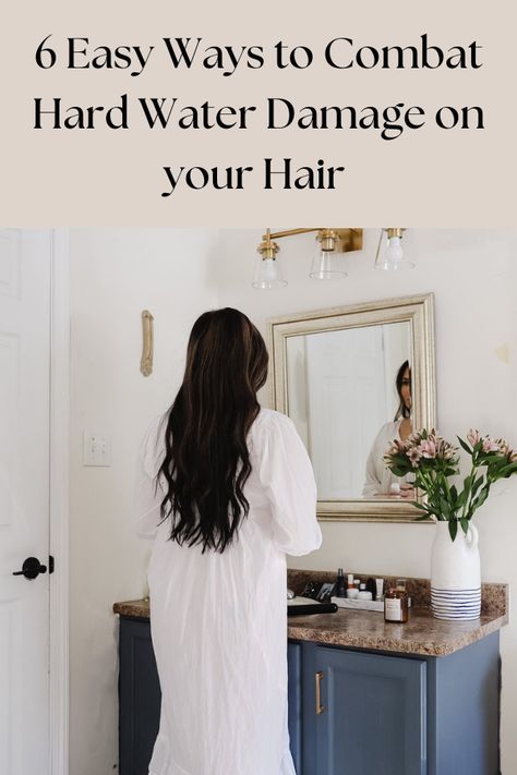 This guide taught me how to combat hard water hair, the shampoo to combat hard water, how to combat hard water in the shower and more! Well Water Hair, Hard Water Hair, Water Hair, Skincare Hacks, Soften Hair, Health Fitness Nutrition, Live A Healthy Lifestyle, Pregnancy Safe Products, Take Care Of Your Body