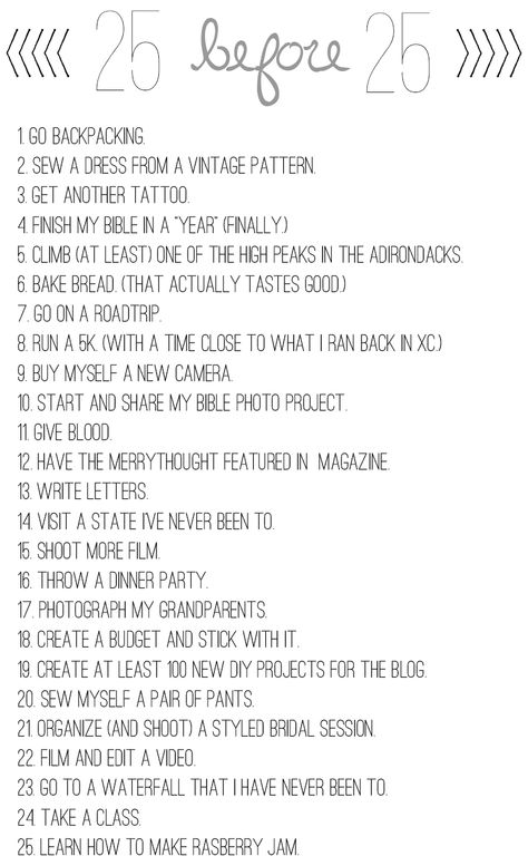 Before 20 Bucket Lists, Bucket List Before 20, 20 Before 20 List, 25 Before 25 Bucket List, 25 Things To Do Before 25, Things To Do Before 20, 25 Birthday Ideas, Birthday Bucket List, 25th Birthday Ideas