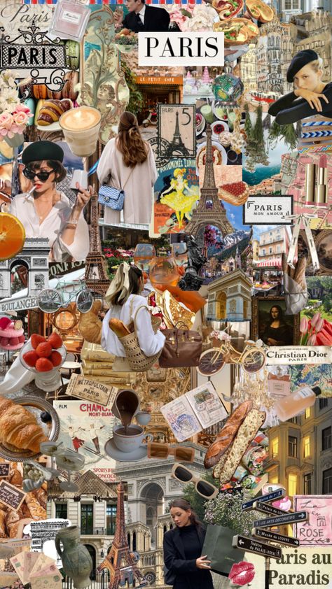 French Moodboard, France Aesthetic Wallpaper, France Moodboard, Rome Vibes, France Collage, France Life, Paris Collage, Aesthetic Paris, Travel Collage