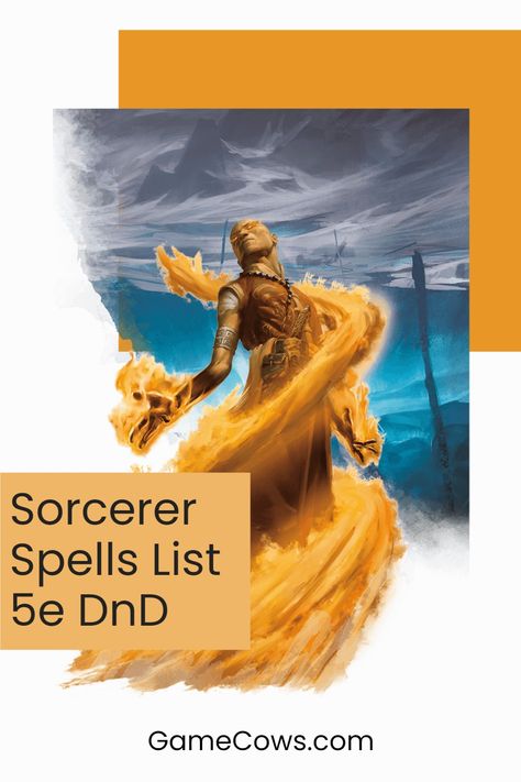 Find a Sorcerer Spell List in 5e Dnd. Here is a complete list of Sorcerer 5e Spells in 5th Edition DnD, which also includes some Spells from Unearthed Arcana (UA), which is not official Material. Read more @GameCows .com #SorcererSpells #SpellList #Dnd5e #D&D #Dungeons&Dragons Dungeons And Dragons Board, Rpg Board Games, Fantasy Board Games, Board Games For Couples, Game Of Thrones Dragons, Family Board Games, Game Guide, Warrior Spirit, Couple Games