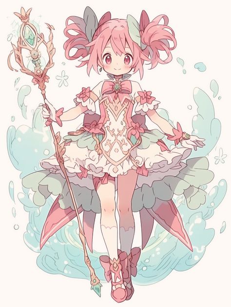 Magical Girl Posing Reference Drawing, Magical Girl Posereference, Magical Girl Posing, Magical Girl Outfit Drawing, Magical Girl Ideas, Magical Girl Design Ideas, Magical Girl Posing Reference, Magical Girl Drawing, Magic Girl Art