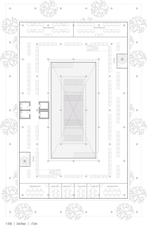 JAJA Architects Among Winners at Daegu Gosan Public Library Competition Library Competition, Library Floor Plan, Nyc Library, Cultural Building, Space Construction, Library Plan, Formal Language, Architecture Drawing Plan, Sketching Tips