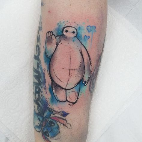 Stitch Disney Art, Uv Ink Tattoos, Disney Stitch Tattoo, Lilo And Stitch Tattoo, 6 Tattoo, Stitch Items, Sketchy Tattoo, Spiderman Tattoo, Disney Sleeve