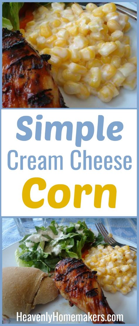 I'm not sure why I've never shared this Cream Cheese Corn recipe for you here before. It truly is one of the easiest and most incredible treats! Everyone will love it! Creamed Corn Recipe With Cream Cheese, Cream Cheese Corn Recipe, Cheese Corn Recipe, Cream Cheese Corn, Creamed Corn Recipes, Cheese Corn, Corn Dishes, Corn Recipe, Cream Cheese Recipes