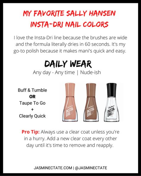 Sally Hansen Insta Dri Colors, Sally Hansen Insta Dri, Sally Hansen, Dainty Jewelry, Nail Inspo, Nail Colors, Timeless Fashion, Nails, Beauty