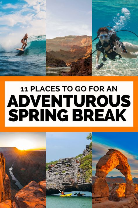 Spring Break In Texas, Cheap Spring Break Ideas, Spring Break Locations, Surfing In Hawaii, Spring Break Camping, Spring Break Kids, Break Ideas, Spring Break Vacations, Spring Break Destinations