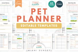 Pet Care Planner, Research Websites, Pet Planner, Training Planner, Canva Planner, Binder Templates, Medication Log, 9 Film, Pet Tracker