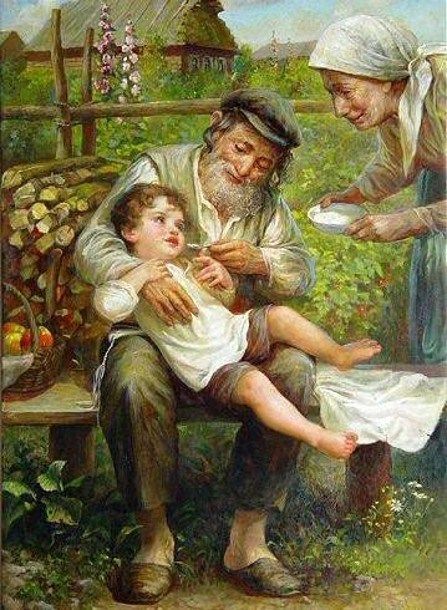 LOVE IT!! "Grandparents" by Elena Flerova (1943, Russian) Jewish Artwork, Oil Painting Gallery, Judaica Art, Russian Painting, Jewish Culture, Biblical Art, Jewish Art, Great Paintings, Norman Rockwell